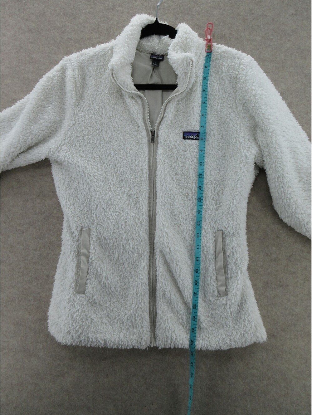 Patagonia Women’s Los Gatos Full Zip Fleece Jacket Birch White Medium - Picture 5 of 6